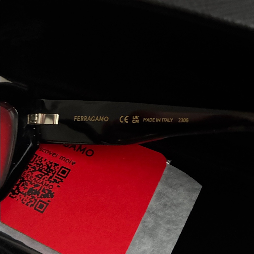 Salvatore Ferragamo Women's Black Cat-Eye Glasses - Picture 4 of 4